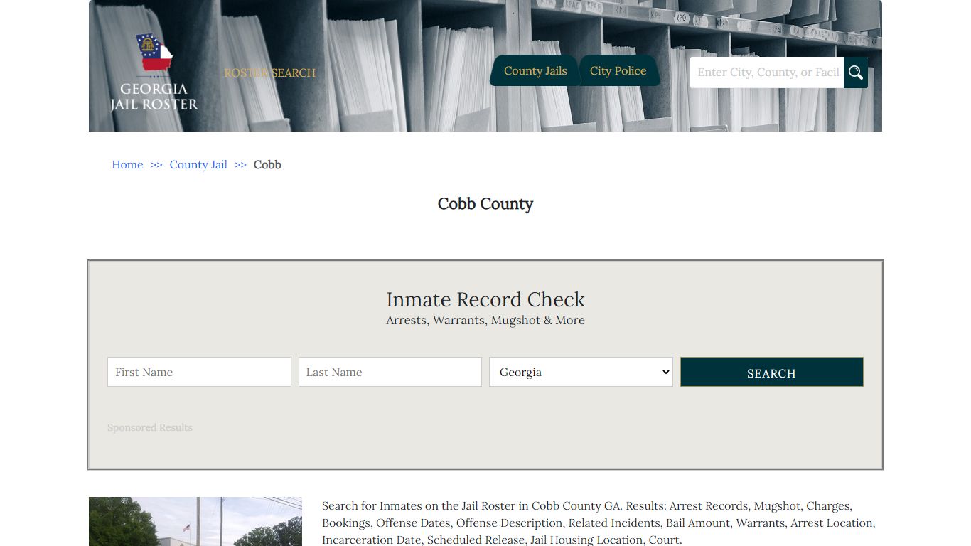 Cobb County - Georgia Jail Inmate Search